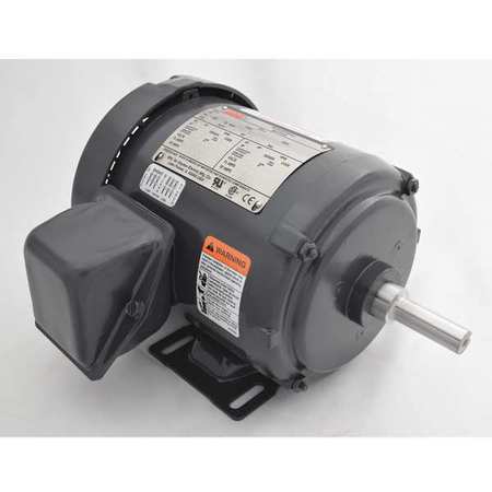 DAYTON 3-Phase General Purpose Motor, 1/2 HP, 56 Frame, 208-230/460V AC Voltage, 3,500 Nameplate RPM 3N442