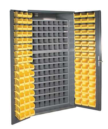 Durham Mfg Heavy Duty Bin Cabinet, 36 in W, 72 in H, 24" D, 96 Bins 3501-DLP-72/40B-96-95