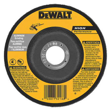 Dewalt 4" x 1/4" x 5/8" Aluminum grinding wheel DW8400