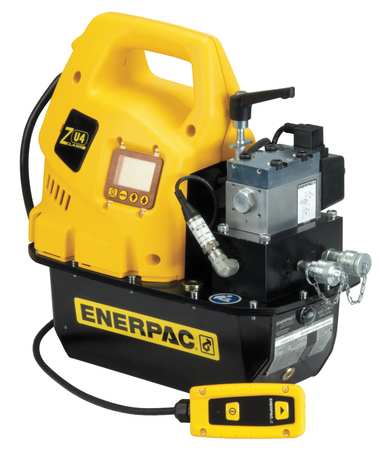 ENERPAC Hydraulic Electric Pump, Torque Wrench, 1.7 hp, Universal Motor, 10,000 psi Max Pressure ZU4204TB-Q