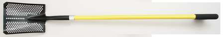 Toolite #2 14 ga Square Point Mud/Sifting Shovel, Steel Blade, 48 in L Yellow Fiberglass Handle 49502GR