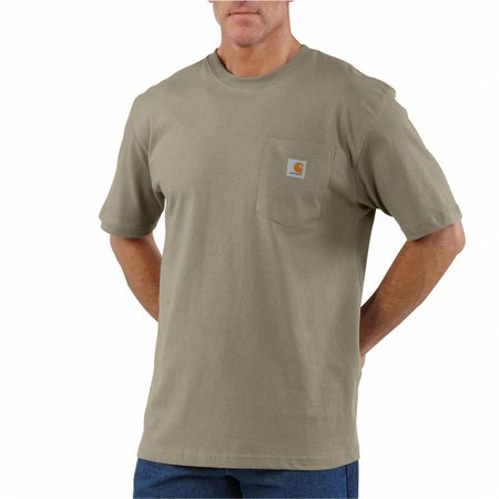 Carhartt T-Shirt, Desert, L K87-DES LRG TLL