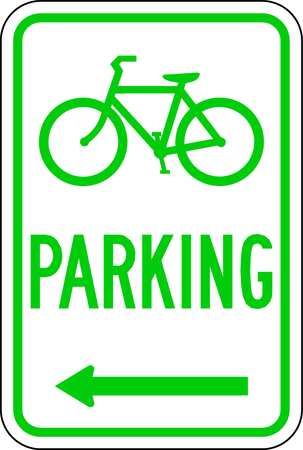 LYLE Bicycle Parking Sign, 18" x 12, D4-3L-12HA D4-3L-12HA