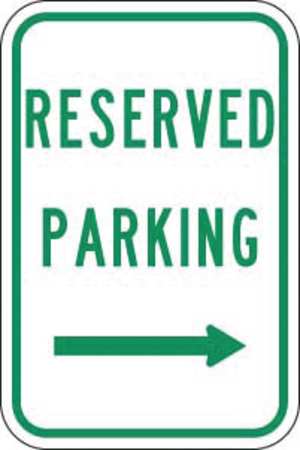 LYLE Reserved Parking Sign, 18" x 12, RP-060-12HA RP-060-12HA