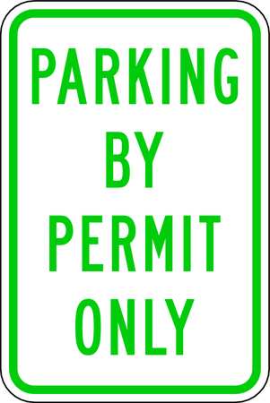 LYLE Permit Parking Sign, 18" x 12, RP-031-12HA RP-031-12HA