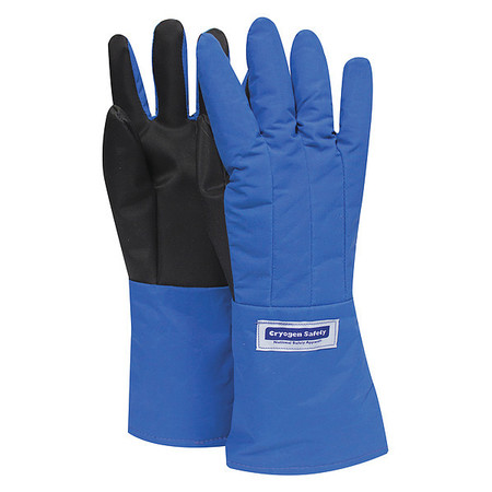 NATIONAL SAFETY APPAREL Cryogenic Glove, L, Straight, Blue, PR G99CRSGPLGMA