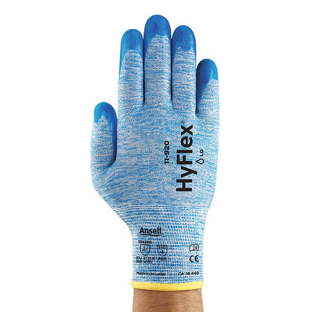 Ansell Nitrile Coated Gloves, Palm Coverage, Blue, S, PR 11-920