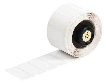 BRADY Printer Label, White, Labels/Roll: 500 PTL-17-498