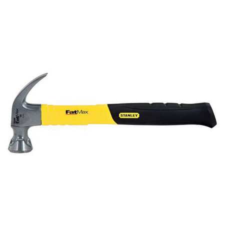 Stanley 16 oz. Fatmax Curved Claw Hammer, Smooth Face, 13 1/2 in L Graphite Handle, Steel Head 51-505
