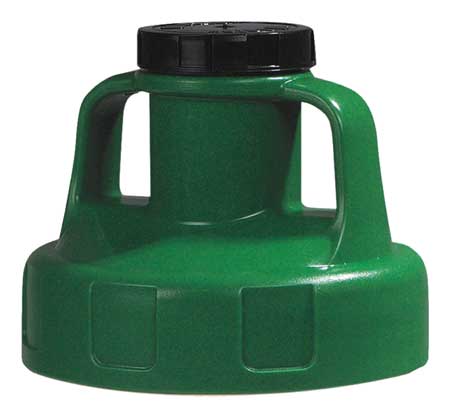 Oil Safe Utility Lid, w/2 In Outlet, Mid Green 100205