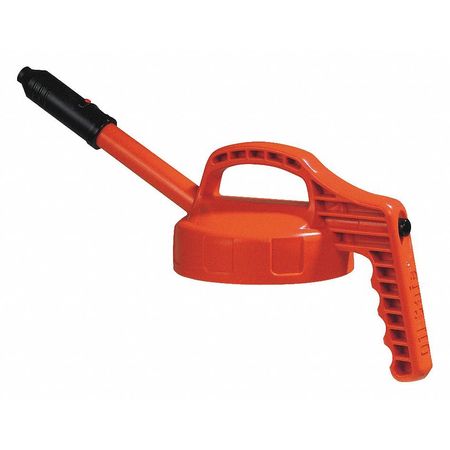 Oil Safe Stretch Spout Lid, w/0.5 In Outlet, Orange 100306