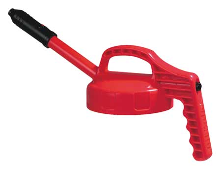 Oil Safe Stretch Spout Lid, w/0.5 In Outlet, Red 100308