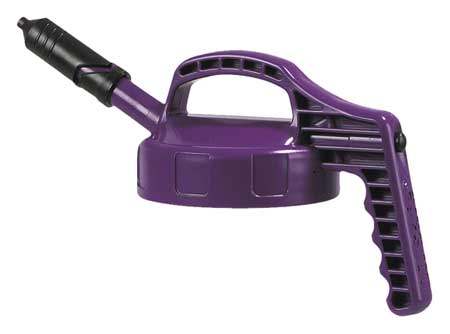 Oil Safe Mini Spout Lid, w/0.27 In Outlet, Purple 100407