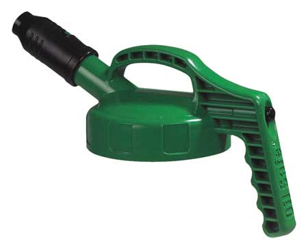 Oil Safe Stumpy Spout Lid, w/1 In Outlet, Mid Green 100505