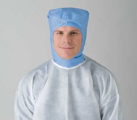 CELLUCAP Disposable Hood, Blue, Polypropylene, PK50 965SGRA