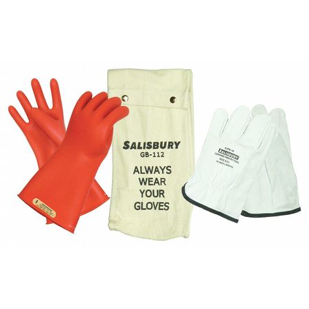 Salisbury Electrical Glove Kit, Class 00, Sz 10, PR GK0011R/10