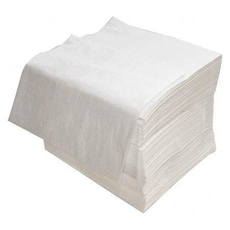 STREETFYTER Absorbent Pad, 28 gal, 16 in x 18 in, Oil-Based Liquids, White, Polypropylene SFO-75BX