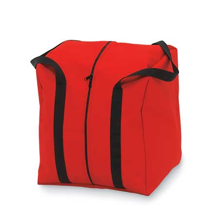 ZORO SELECT Bag/Tote, Step-In-Gear Bag, Red, 600 Denier Polyester 911-84861