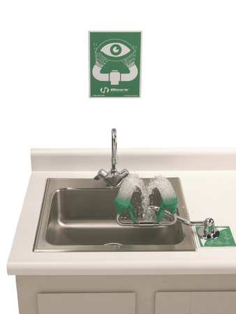 Haws Deck Mounted Eyewash Station No Bowl 7611