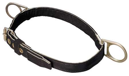 HONEYWELL MILLER Body Belt, 2 D-Rings, Size M 124N/MBK