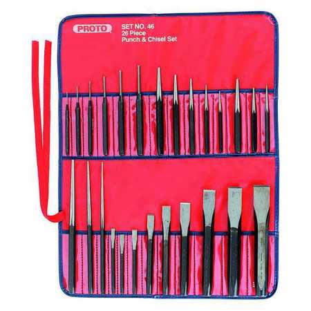 Proto Punch and Chisel Set, 26 Pieces J46