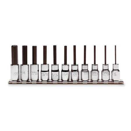 PROTO 1/4" Drive Hex Bit Set, SAE, 4 pcs J4770-11