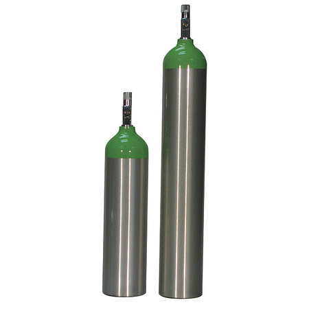 Life Aluminum Oxygen Cylinder, Size D LIFE-D-870T