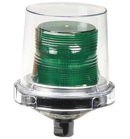 FEDERAL SIGNAL Warning Light, Incandescent, Green, 120VAC 225-120G