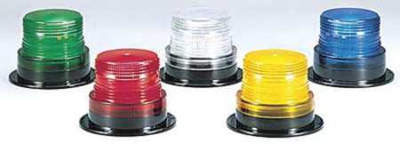 FEDERAL SIGNAL Low Profile Warning Light, Strobe, Blue LP6-120B