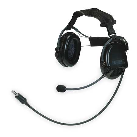 MSA SAFETY Over-the-Head Communication Headset, 19 dB, Supreme Pro, Black 10079967