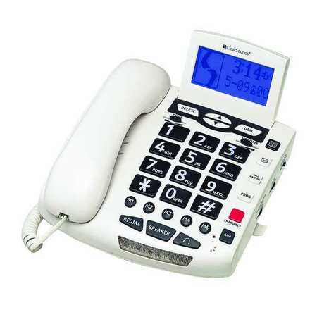 Clearsounds Telephone, Corded, White CSC600W