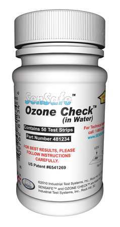 Industrial Test Systems Test Strips, Ozone, 0 to 0.5ppm, PK50 481234