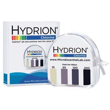 Hydrion Test Paper, Micro Chlorine, PK10 CM-240