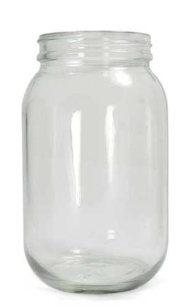 Zoro Select Replacement Jar, Glass, 32 oz, PK12 5305-32