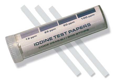Lamotte Test Strip, Iodine, PK200 2948-BJ