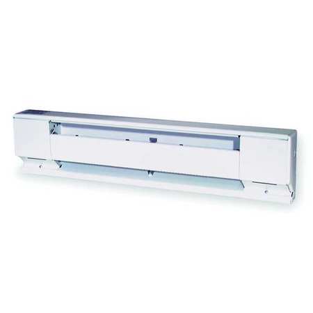 DAYTON 72" Electric Baseboard Heater, White, 1128/1500W, 208/240V 3UG86