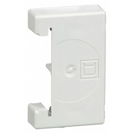 Square D ScrewOn End Clamp, 6.20in L, Polycarbonate 9080MHA10