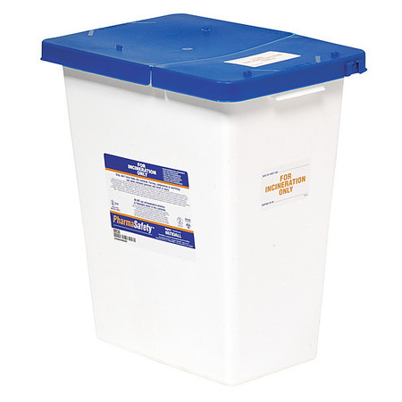 COVIDIEN Sharps Container, 8 Gal., Hinged Lid, PK2 KKPS100850