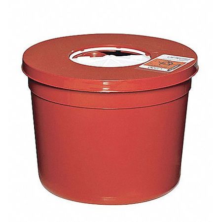 Covidien Sharps Container, Red, Round, 5 Qt, PK5 SR5Q100950
