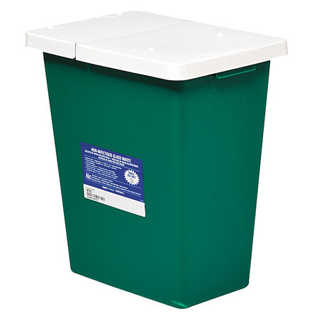 COVIDIEN Sharps Container, 8 Gal., Hinged Lid, PK2 GEWC100781