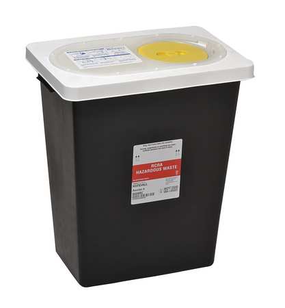 Covidien Hazardous Waste Container, 17-3/4 In. H KRCR100608