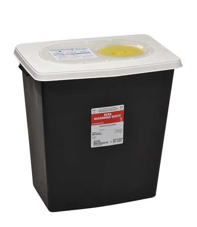 Covidien Hazardous Waste Container, 18-3/4 In. H KRCR100612