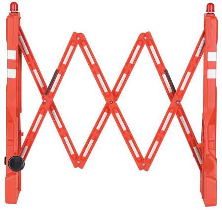 Zoro Select A-Frame Barricade, Polyethylene, 43 in H, 90 in L, 19 in W, Red 2770-00001