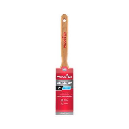 Wooster 2" Flat Sash Paint Brush, Nylon/Polyester Bristle, Wood Handle 4175-2