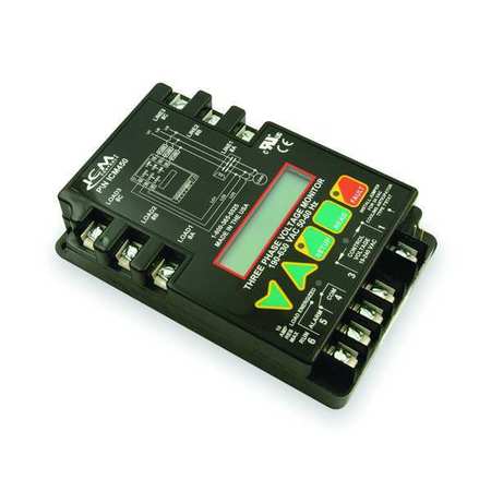 Icm Line Voltage Monitor, Manual or Automatic Reset, - Contact Rating (Amps), 190-630 Volts ICM450A