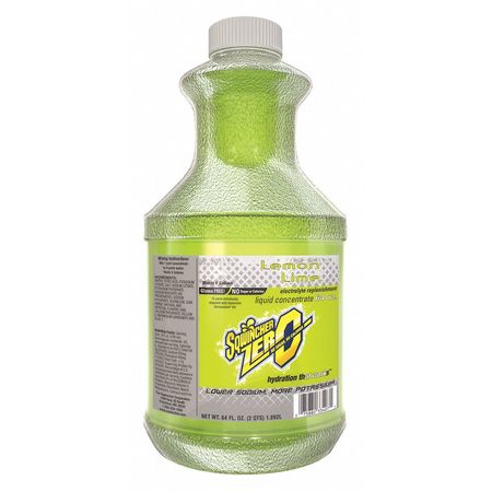 Sqwincher Sports Drink Mix, 64 oz., Liquid Concentrate, Sugar Free, Lemon-Lime 159050104