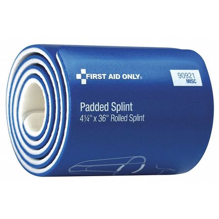 FIRST AID ONLY Splint, Arm, Red/Gray, Foam 90921