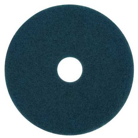 3M Cleaning Pad, 24 In, Blue, PK5 5300