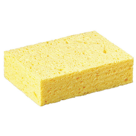3M Sponge, Cellulose, 6 in L, 4 1/4 W, 5/8 in H, Antimicrobial, Yellow C31