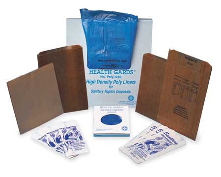 Hospeco Sanitary Napkin Bag, PK500 6802W